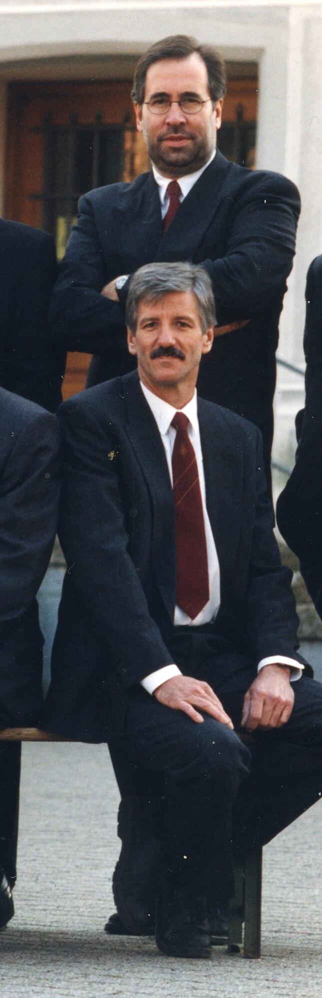 Das sind die beiden Jubilare des Männerchors Gurtweil, die beim Jahreskonzert 2018 für jeweils 50 Jahre engagiertes Mitwirken im Verein ...