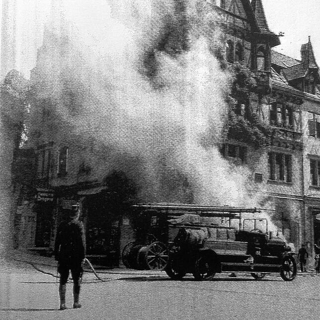 Am 15. Juni 1936 brannte es im Keller des Hauses Lohengrin.