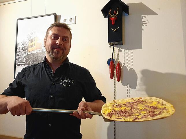 Eine Hausspezialität sind die Flammkuchen.