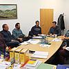 Die Arbeitsgruppe zur Partnerschaft zwischen Furtwangen und Wylkowe spricht die nächsten Schritte im Rathaus ab. Im Bild (von links): ...