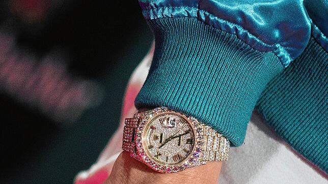 Eine mit Diamanten besetzte Rolex „Day-Date“. Auch US-Präsident Trump soll einige Uhren aus der Schweiz besitzen.