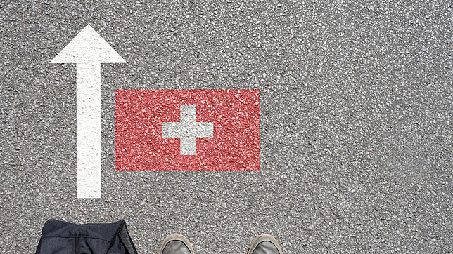 Ein Grenzgänger auf dem Weg zur Arbeit in die Schweiz
