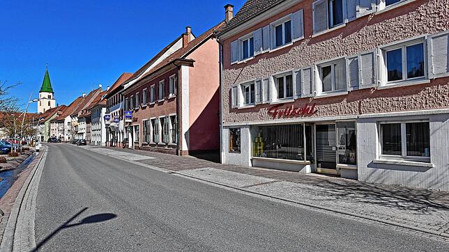 Die leergefegte Innenstadt am Montagnachmittag. In Hüfingen halten sich die Bürger an die von der Bundesregierung auferlegten ...