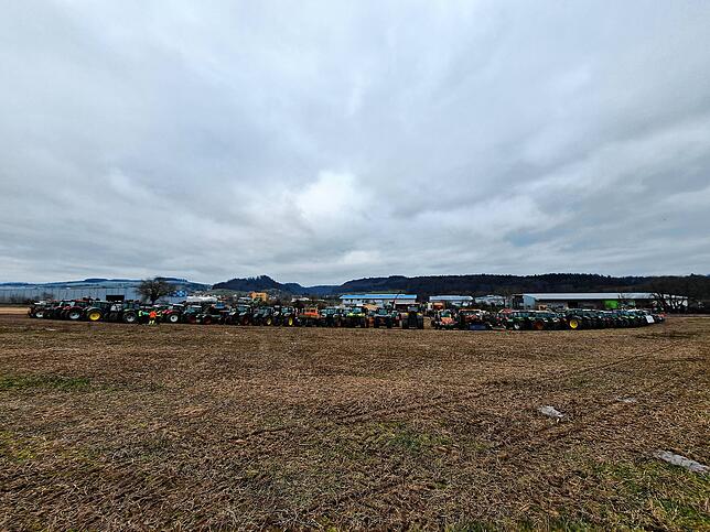 Bild 13: Protest der Landwirte &ndash; Bilder der Sternfahrt nach Horheim am Montag