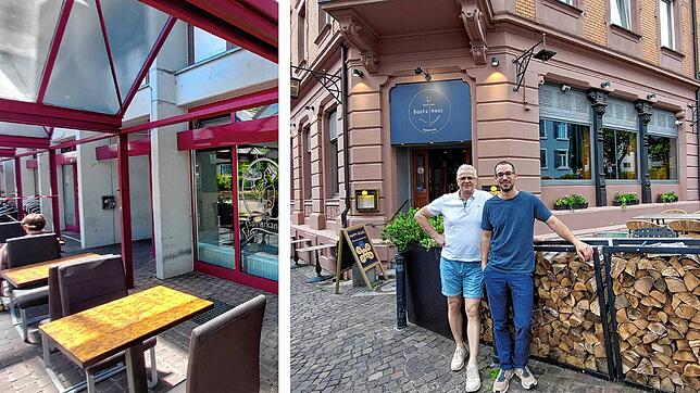 Das Bootshaus in der Hüetlinstraße (rechts die beiden Besitzer Ismail Arslan, links, und Nick Ciftci) sowie das Samarkand am ...