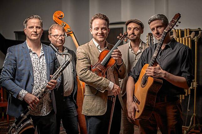 Das Klezmer-Quintet Eiser Tacheles kommt zum ersten Mal zum Jazzfest.