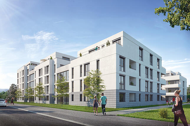 So soll der Blick von der Haupt- und Schaffhauser Straße aussehen.