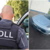 Links: Ein Mitarbeiter des Häfler Zolls steigt ins Auto ein. Rechts: Diesen Ferrari hielten Zollbeamte im Mai nahe Lindau an. Der ...