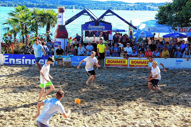 Beim beliebten Firmenturnier im Beachsoccer wird am Mittwoch, 31. Juli, der Stadtmeister ausgespielt.