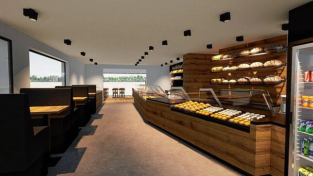 Der Stil der Inneneinrichtung des Bäckerei-Café-Bistros „Hausmann‘s Bäck Zur Letze“.