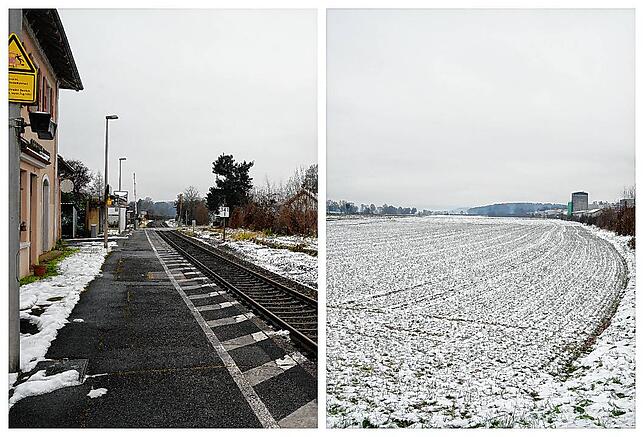Das Feld gegenüber des Bahnhofs Grießen wurde von der Deutschen Bahn als Ausgleichsfläche für den Artenschutz in Betracht gezogen.