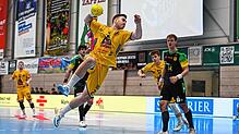 Trifft auf seinen ehemaligen Verein: Nikita Pliuto (am Ball) spielt am Sonntag mit der HSG Konstanz gegen TuS Ferndorf.
