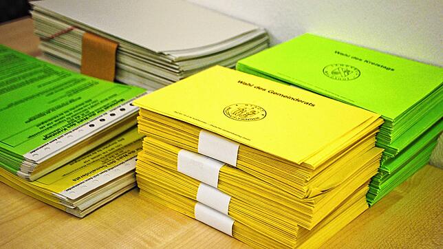 Stimmzettel für Gemeinderat und Kreistag bei der Kommunalwahl 2019 in Waldshut-Tiengen (Archivbild). Am 9. Juni 2024 wird wieder gewählt.