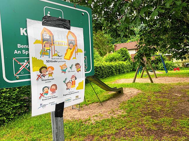 Für die Spielplätze werden nun Nutzer-Höchstzahlen ausgewiesen.