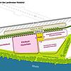 So könnte der Gesundheitspark Hochrhein in Albbruck im Jahr 2028 aussehen. Herzstück des Grundstücks an der B 34 bildet das geplante ...