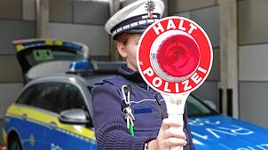 Die Landespolizei von Baden-Württemberg. Das Foto entstand als Symbolfoto im Polizeirevier Überlingen, das zum Polizeipräsidium ...