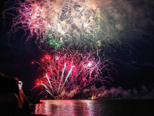 Bild 15: Bilder vom Feuerwerk beim Seehasenfest