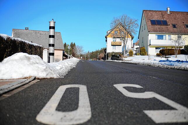 Blitzer am Ortsausgang von Peterzell in Richtung Tennenbronn.