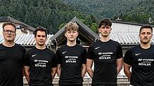 Chance für den Nachwuchs: Sportchef Peter Eckert freut sich auf die bisherigen A-Junioren Felix Benz, Rocco Arndt, Kian Andree und ...