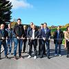 Freigabe fürs Baugebiet (von links): Ortsvorsteher Christian Butschle, Ortschaftsrat Berthold Wenzler, Tobias Meyer (BIT), Ortschaftsrat ...