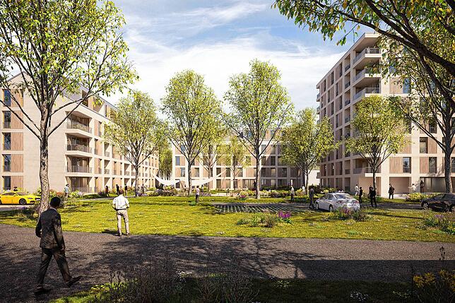 So soll das neue Wohnquartier einmal aussehen.