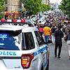 Die Polizei in New York desinfiziert im Zuge der Corona-Pandemie ihre Fahrzeuge mit Sprühsystemen der J. Wagner GmbH. Das Foto zeigt ...