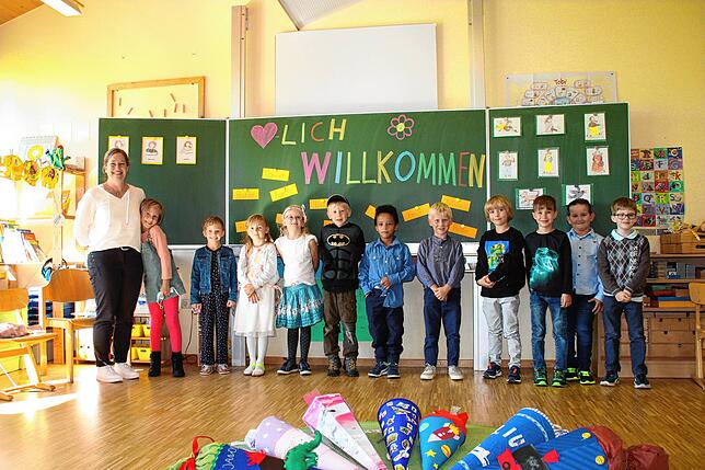 In der Grundschule Heiligenberg starteten die Kinder der Klasse 1b mit ihrer Klassenlehrerin Susanne Armbruster in das Abenteuer Schule.