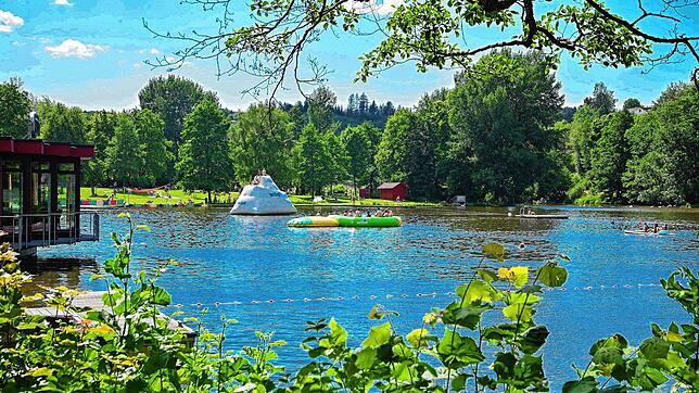 Der Klosterweiher in St. Georgen im Schwarzwald: Hier kommt es am Montagabend, 18. August, fast zu einem größeren Sucheinsatz, weil ein ...