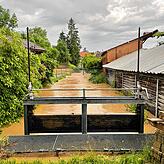 Die Situation im Unterdorf in Sumpfohren am Montagabend.
