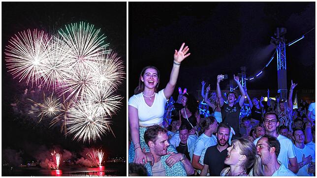 Zum Abschluss und dem großen Feuerwerk wird in Klein Venedig nochmal richtig gefeiert.