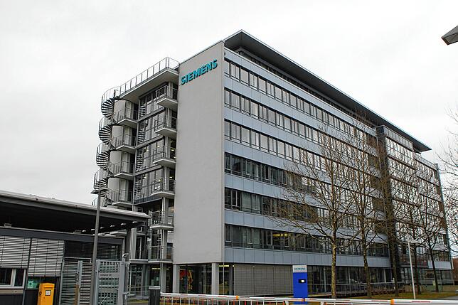 Die Firma Siemens in Konstanz.