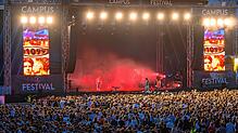 (Archivbild von Mai 2024) Ein Festival-Highlight des vergangenen Jahres: Die Hip-Hop-Gruppe 01099 aus Dresden lockte knapp 20.000 ...