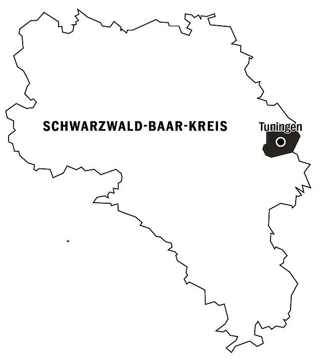 Bild 1: So lebt es sich in Tuningen: Das Dorf zwischen Pferdehof und Autobahn
