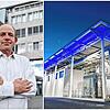 Thomas Bittelmeyer, Vorsitzender des RRPS-Betriebsrats berichtet über den Wandel im Betrieb. Rechts zu sehen: Das fünf Millionen Euro ...