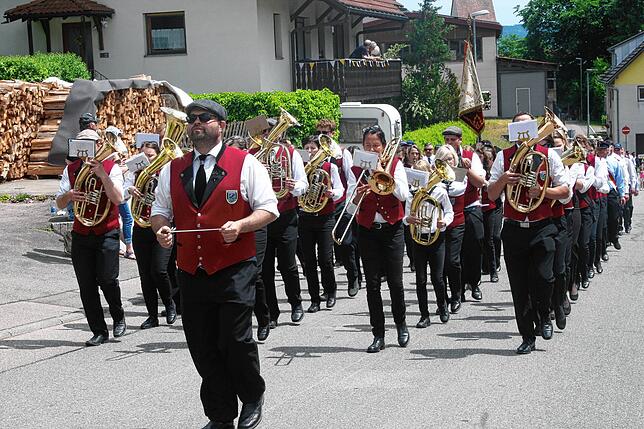 Bild 24: Bilder vom Bezirksmusikfest mit Umzug in Lausheim