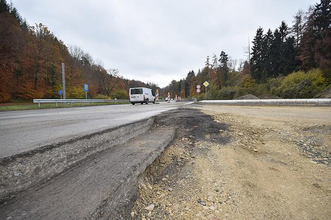 Bild 15: Fotos von der Straßenbaustelle zwischen B313 und Wahlwies aus: Alles nimmt langsam wieder Form an