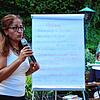 Yurdagül Co?kun stellte sich und ihre Visionen für Stockach am Samstag im Biergarten der Nellenburger Talstation vor.