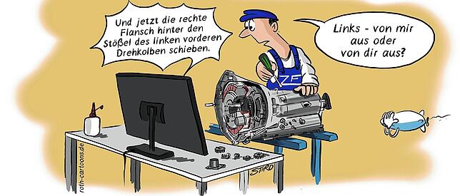 Bild 44: Die Karikatur der Woche: Wie weit weg ist noch zu nah dran?