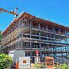 Der Rohbau für das Pflegeheim auf der Mettnau: Die Kosten sind schon jetzt von berechneten 19,2 Millionen auf 22,3 Millionen gestiegen.