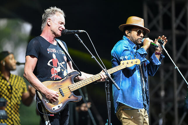 Das Doppelpack aus Sting und Shaggy überzeugt die Besucher in Salem. Viel kennen und lieben Sting, The Police und Hymnen wie "Roxanne" ...