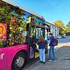 Hier ist sie: Die Haltestelle des SEV in der Nähe des Bahnhaltepunkts Petershausen. Die Busse halten in der Schneckenburgstraße, das ...