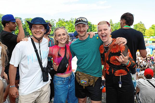 Bild 1: Am zweiten Tag des Campus-Festivals 2025 wird nochmals aufgedreht