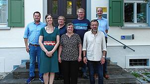 Die neuen Räte im Gemeinderat Oberteuringen (von links): Alexander Keller (CDU), Saskia Köstlinger (CDU), Claudia Rueß (FW), Petra ...