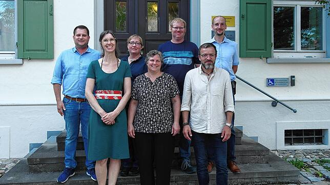 Die neuen Räte im Gemeinderat Oberteuringen (von links): Alexander Keller (CDU), Saskia Köstlinger (CDU), Claudia Rueß (FW), Petra ...