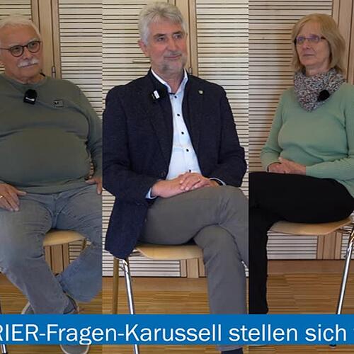 Die Fraktionsvertreter stellen sich wegweisenden Fragen