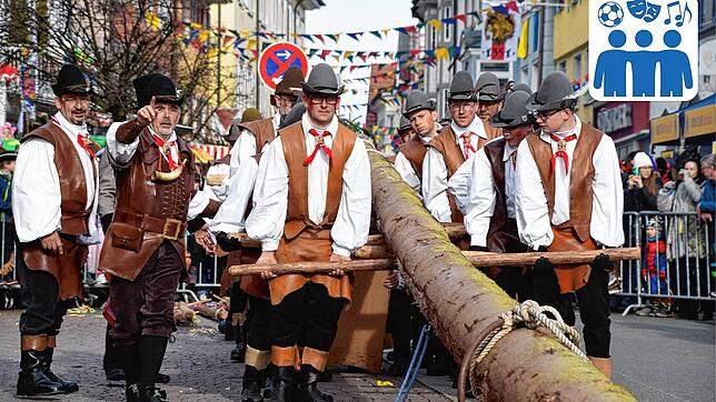 Sicherheit ist einer der Punkte, den Vereine vor Veranstaltungen regeln müssen. Beim Narrebomm-Stellen während der Fasnacht in Stockach ...