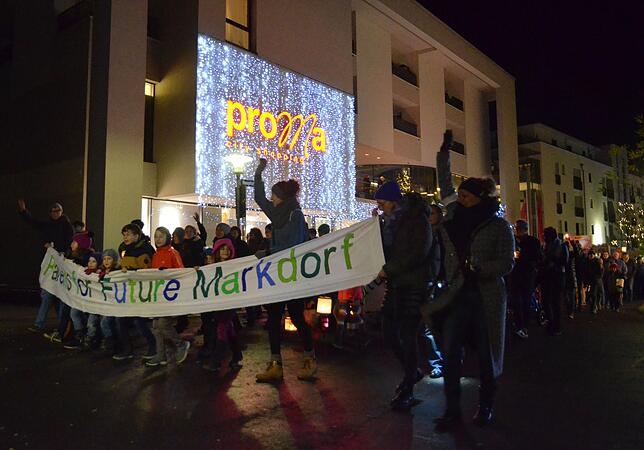 Bild 10: Bilder von der zweiten Klima-Demo in der Markdorfer Innenstadt