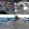 Warteschlangen zu den Stoßzeiten in dieser Woche an den Fähreanlegern in Staad (oben) und Meersburg (unten). Beim Blick auf die Webcam ...