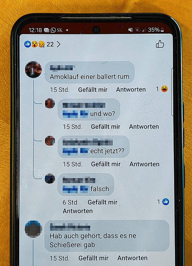 Solche Konversationen mit falschen Informationen tauchten in der Nacht auf Freitag in verschiedenen Kanälen auf. Denn es gab keine ...