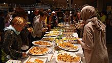 Es gab auch ein kostenloses Buffet.